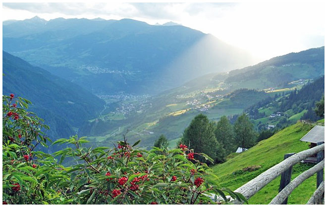 Sonnenaufgang über dem Oberinntal