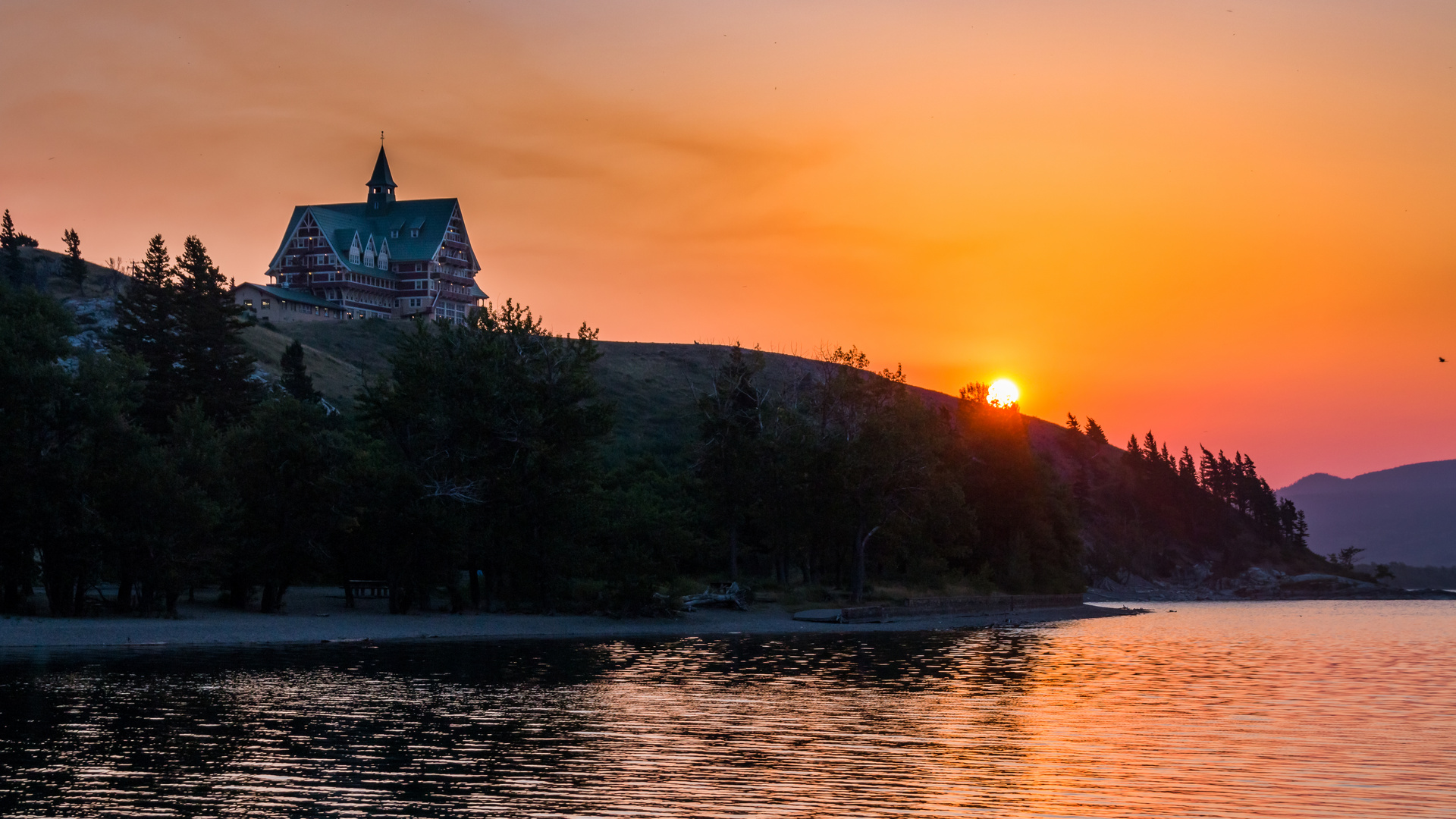 Sonnenaufgang über dem Prince of Wales Hotel