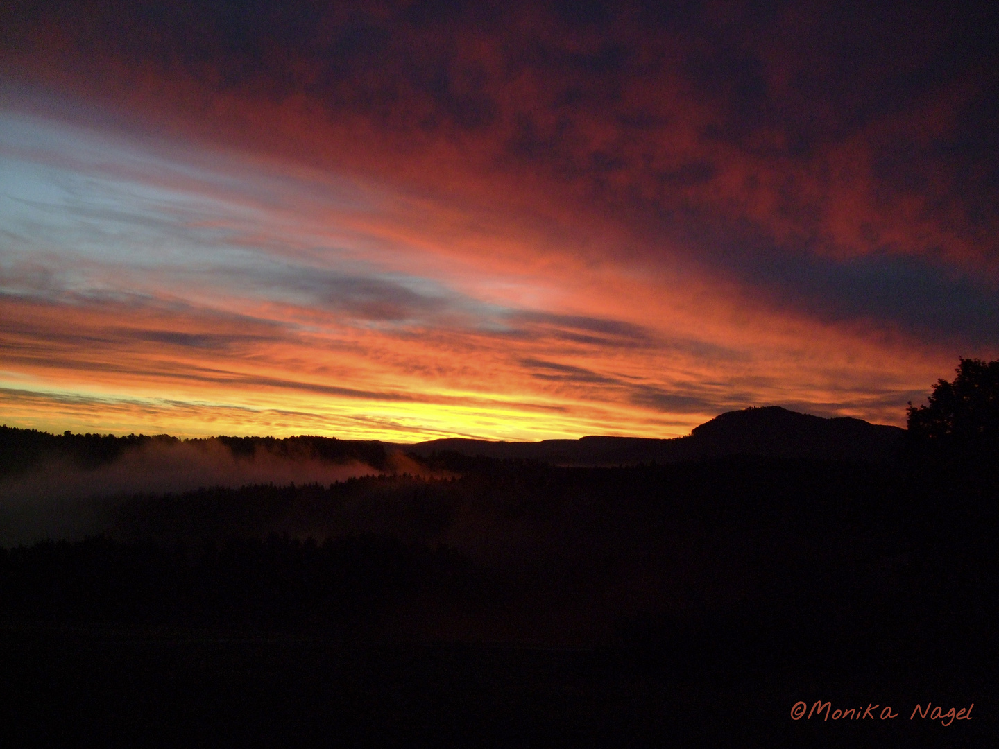 Sonnenaufgang über dem Rechberg