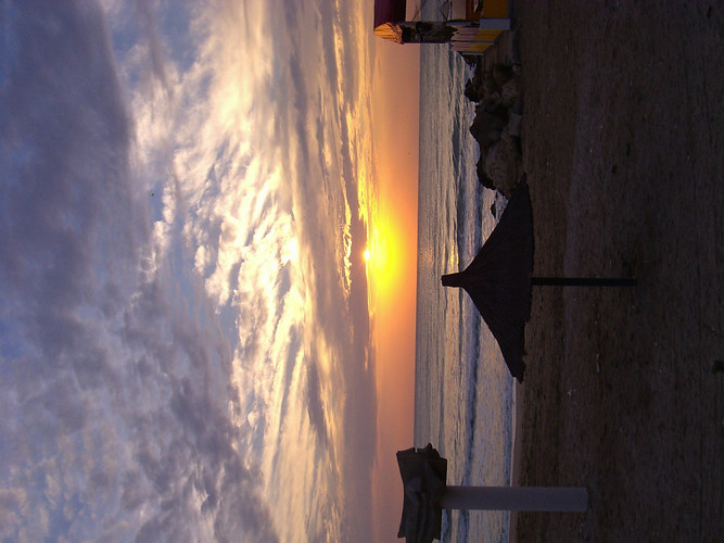 Sonnenaufgang über dem schwarzen Meer