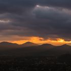 Sonnenaufgang über dem Siebengebirge