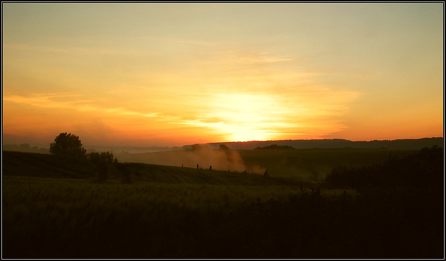 Sonnenaufgang über dem Tollensetal