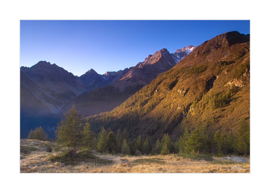 Sonnenaufgang über dem Val Malenco