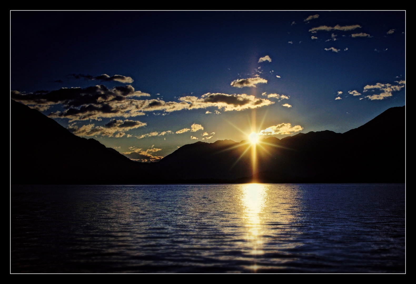 Sonnenaufgang über dem Valtelina