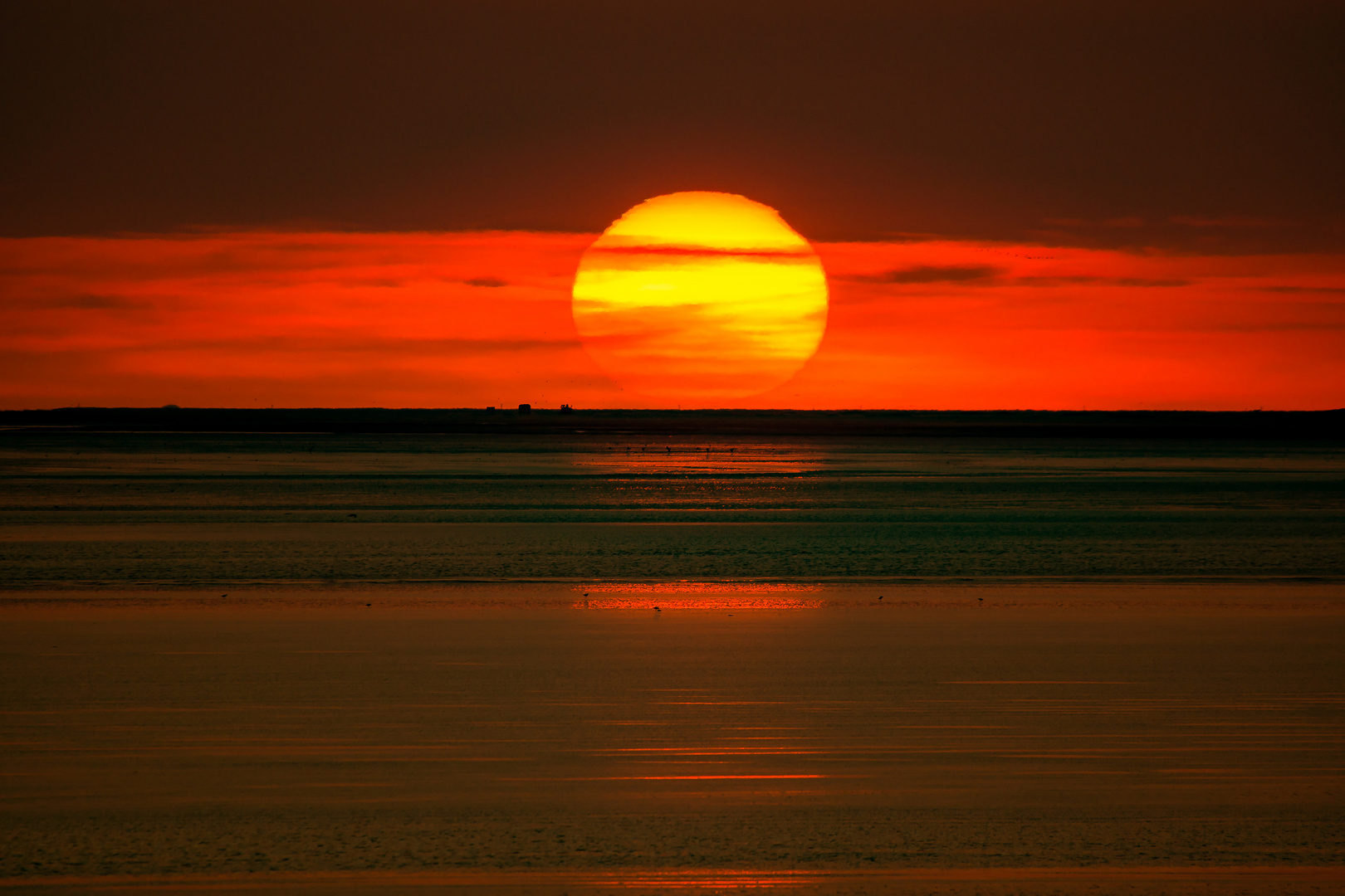 Sonnenaufgang über dem Watt