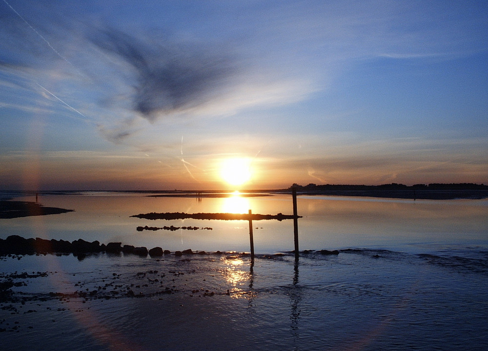 Sonnenaufgang über dem Wattenmeer