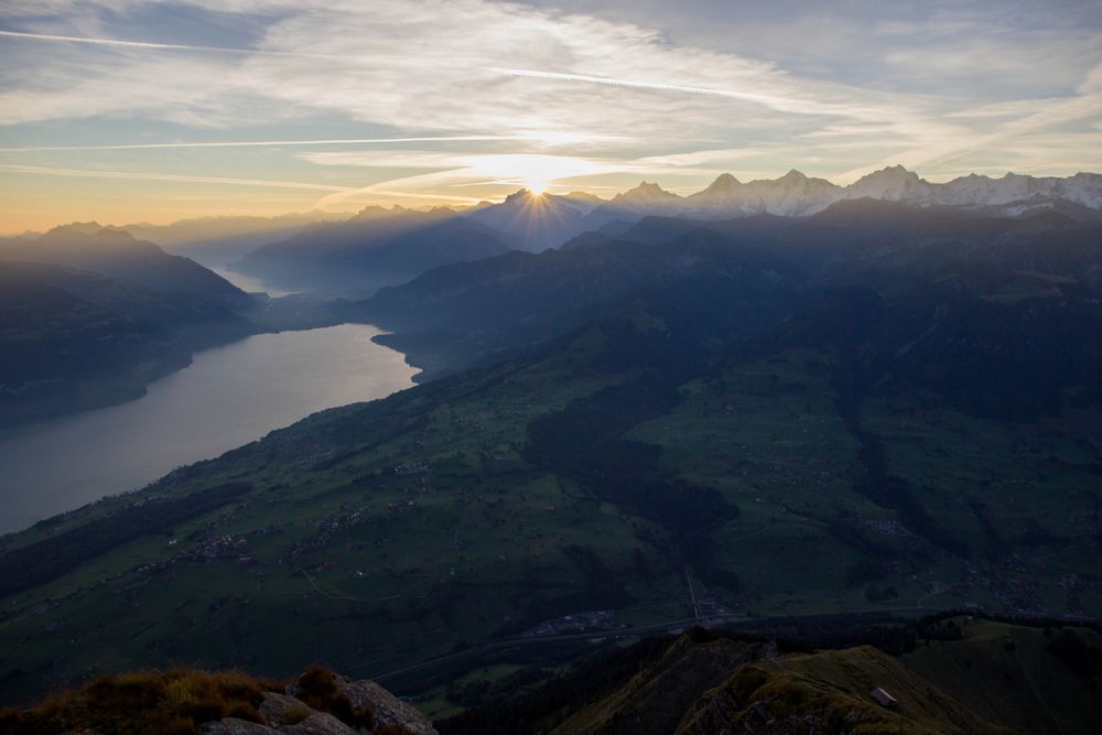 Sonnenaufgang über dem Wetterhorn