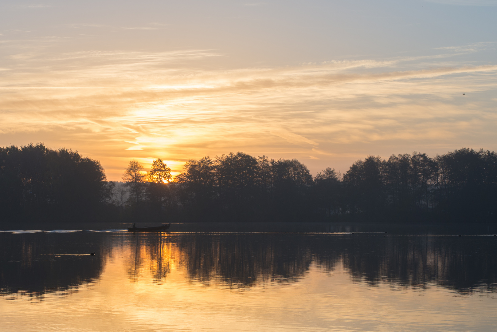 Sonnenaufgang über dem Zeuthener See