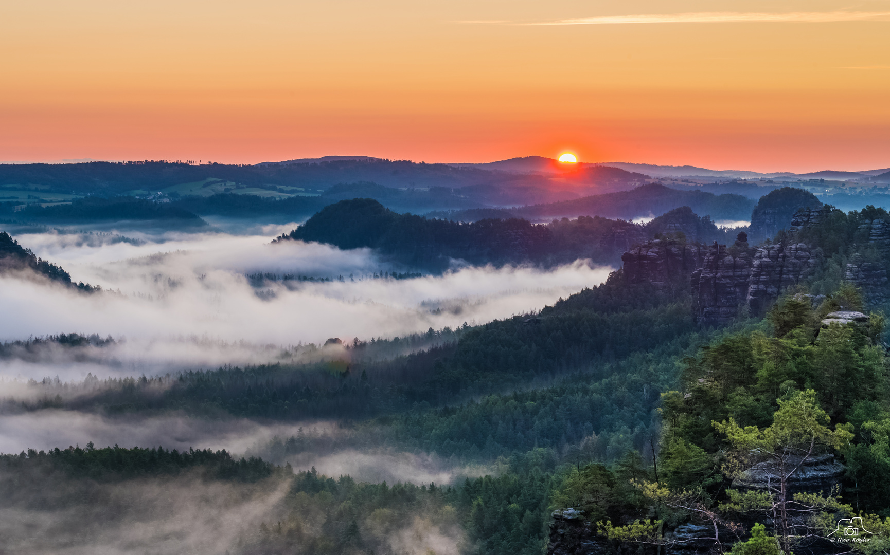 Sonnenaufgang über dem Zschand