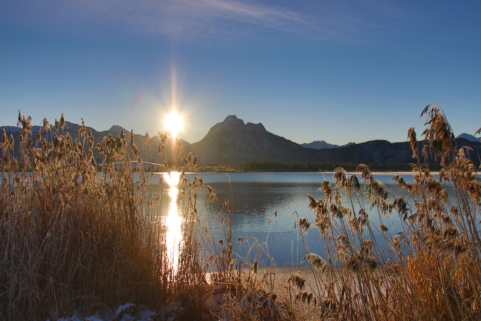 Sonnenaufgang über den Allgäuer Alpen