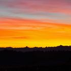 Sonnenaufgang über den Alpen