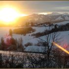 Sonnenaufgang über den Alpen