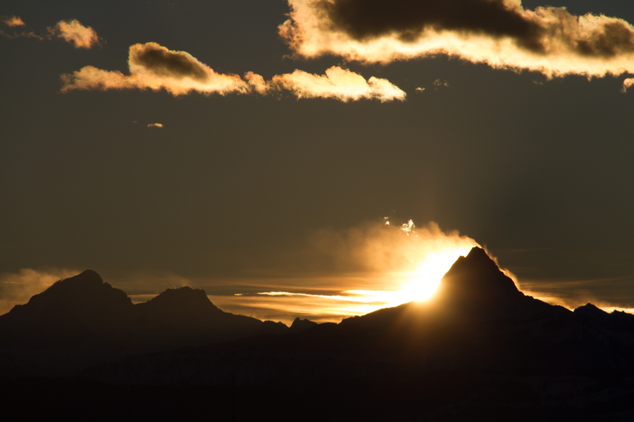 Sonnenaufgang über den Berner Alpen