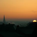 Sonnenaufgang über den Dächern ...