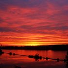 Sonnenaufgang über den Rhein