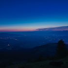 Sonnenaufgang über den Rheintal -Voralberg