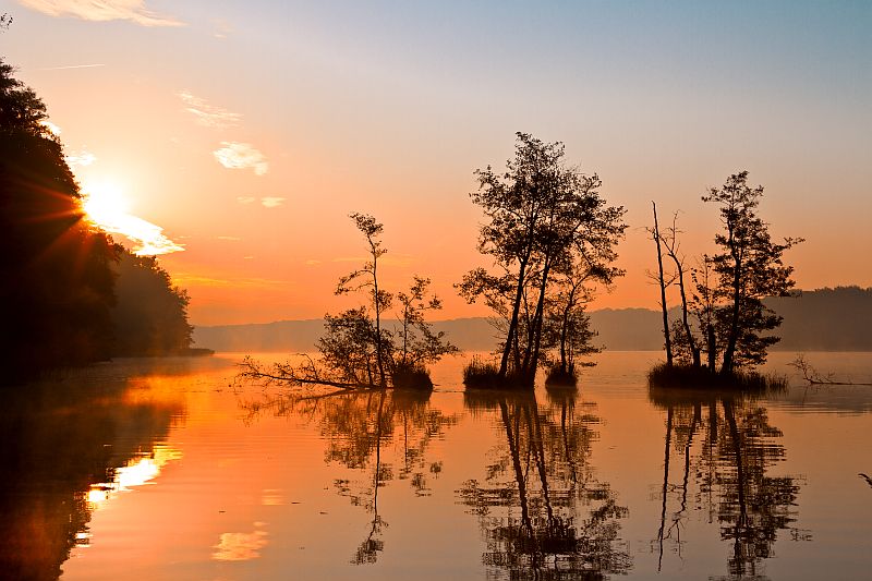 Sonnenaufgang über den Werbellinsee