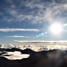 Sonnenaufgang über den Wolken