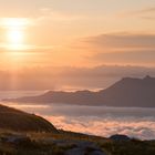 Sonnenaufgang über den Wolken...