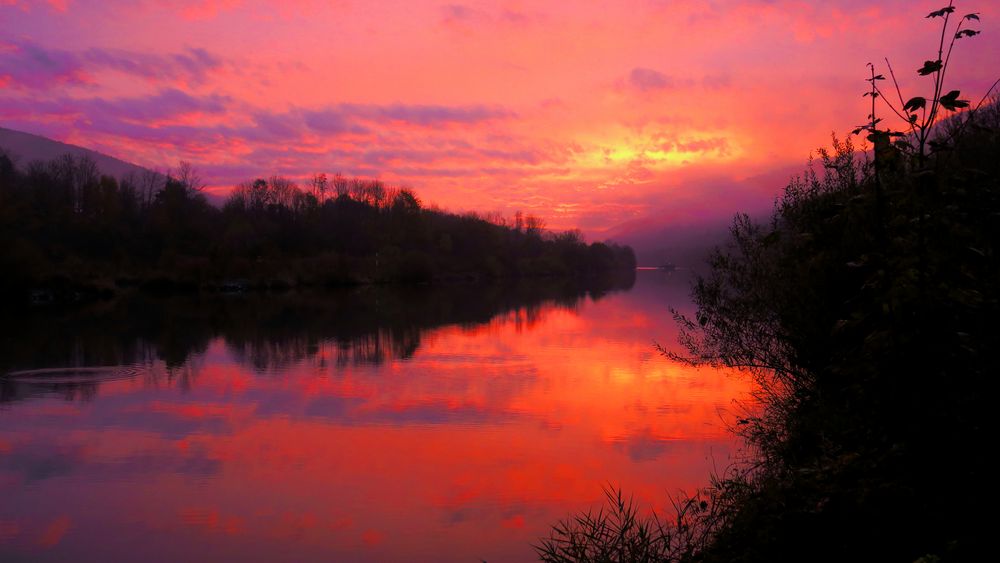 Sonnenaufgang über der Altmühl