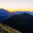 Sonnenaufgang über der Benediktenwand