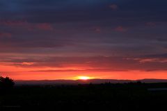 Sonnenaufgang über der Bergstraße