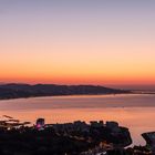 Sonnenaufgang über der Bucht von Cannes