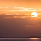 Sonnenaufgang über der Hallig