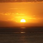 Sonnenaufgang über der Hallig Oland