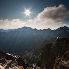 Sonnenaufgang über der Hohen Tatra
