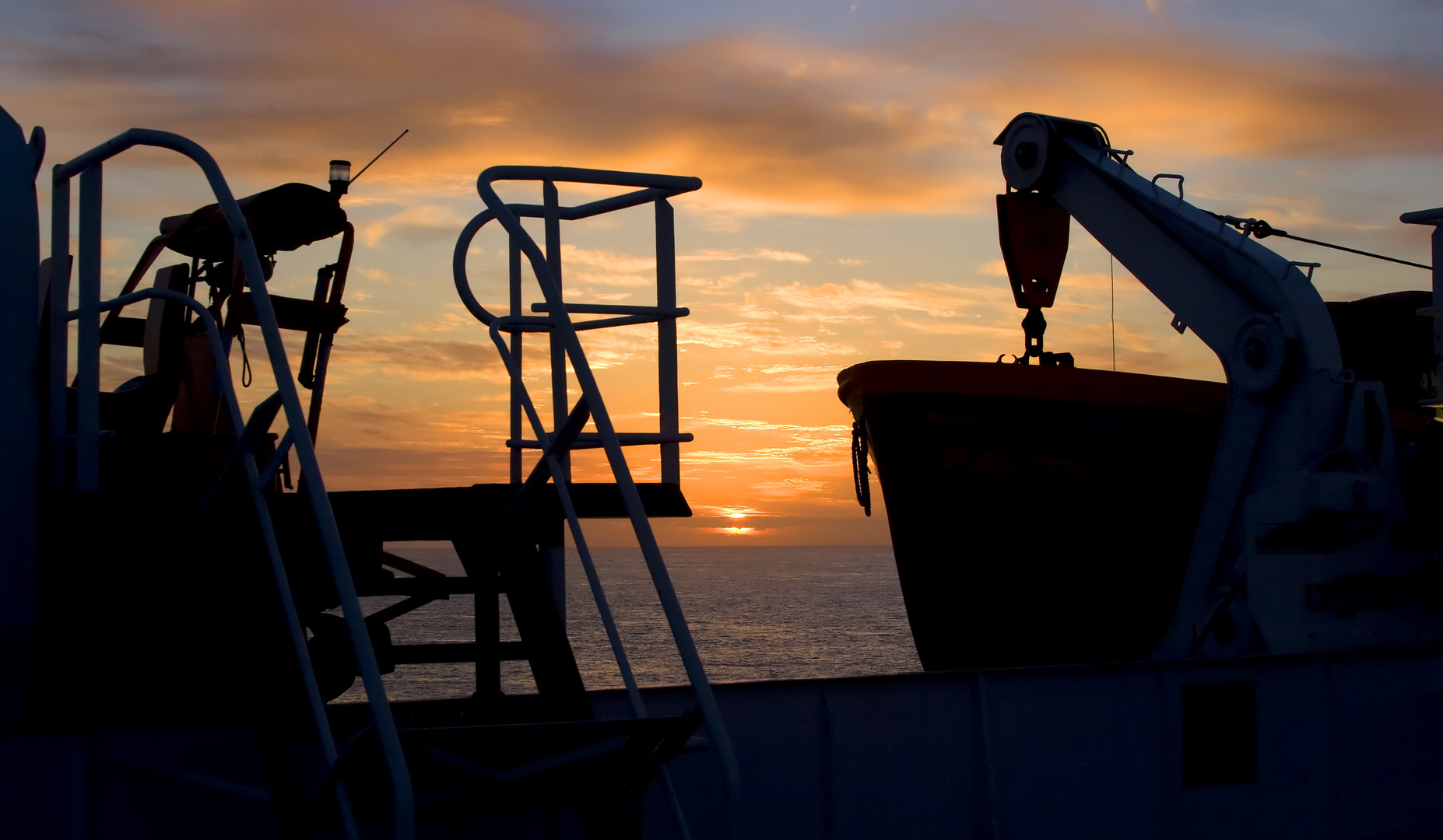 Sonnenaufgang über der Irischen See