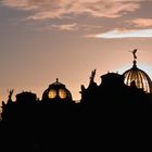 Sonnenaufgang über der Kunstakademie Dresden