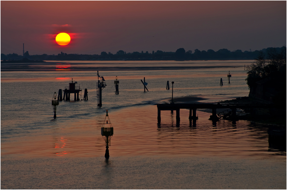Sonnenaufgang über der Lagune, Venedig