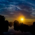 Sonnenaufgang über der Lahn