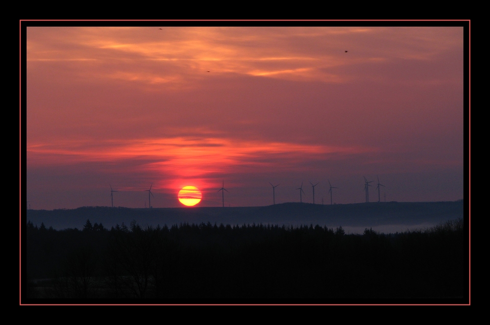 Sonnenaufgang über der Martinshöhe