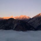 Sonnenaufgang über der Nordkette (Innsbruck)