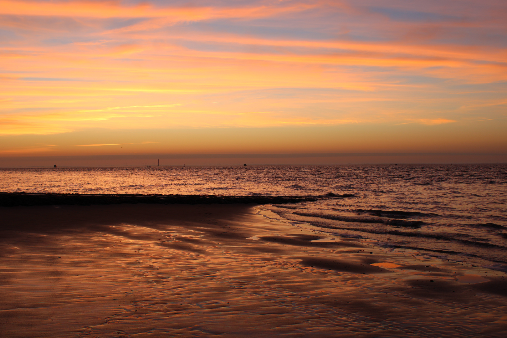 Sonnenaufgang über der Nordsee