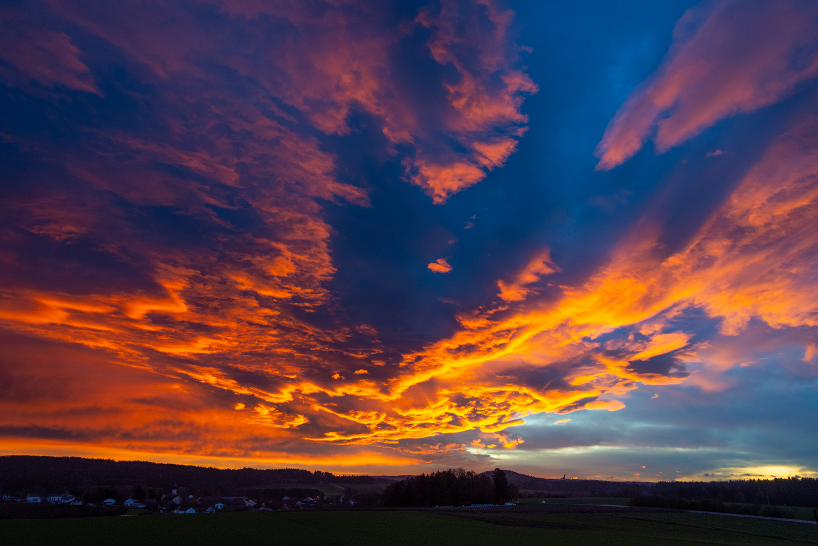 Sonnenaufgang über der Oberpfalz