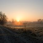 Sonnenaufgang über der Oder