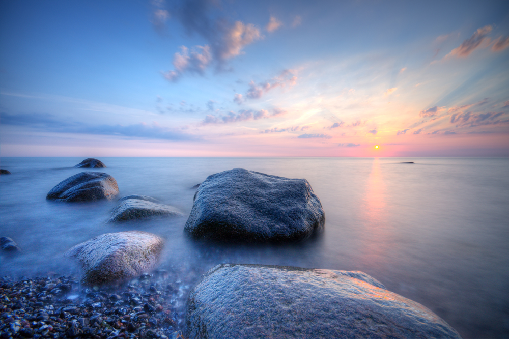 Sonnenaufgang über der Ostsee