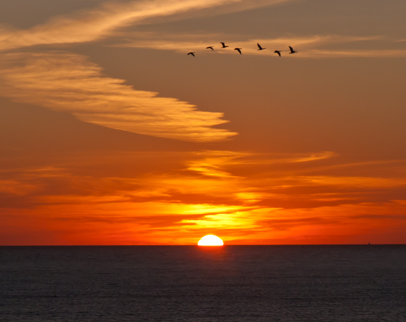 Sonnenaufgang über der Ostsee