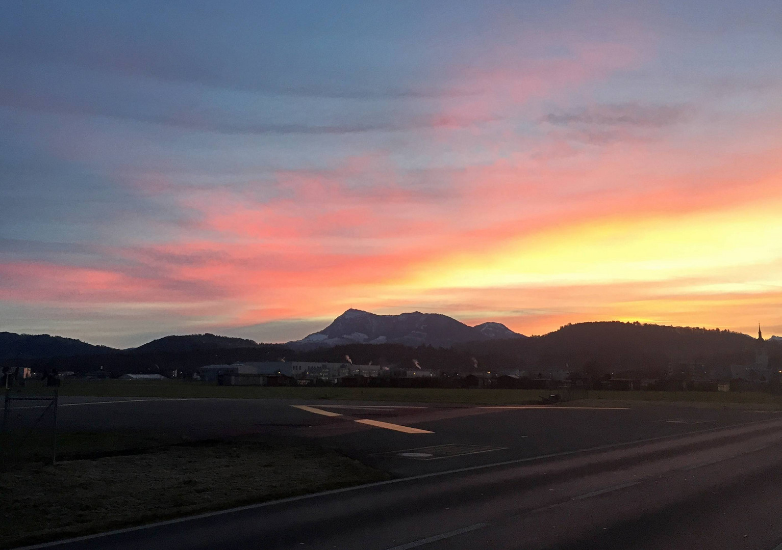 Sonnenaufgang über der Rigi ...