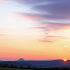 Sonnenaufgang über der Sächsischen Schweiz