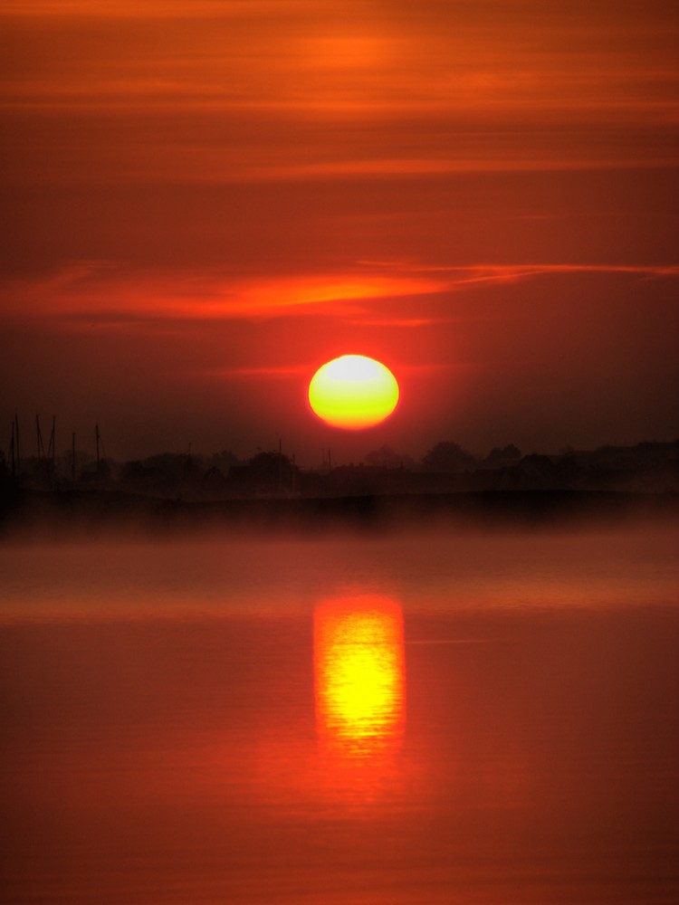 Sonnenaufgang über der Schlei