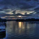 Sonnenaufgang über der Spree