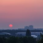 Sonnenaufgang über der Stadt