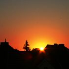 Sonnenaufgang über der Stadt