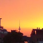 Sonnenaufgang über der Stadt