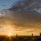 Sonnenaufgang über der Stadt