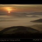 Sonnenaufgang über der Thüringischen Rhön